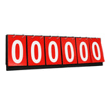 Maxbell 6 digits Table Top Scoreboard Portable Scoring for Tennis Ball Indoor Games Red