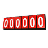 Maxbell 6 digits Table Top Scoreboard Portable Scoring for Tennis Ball Indoor Games Red