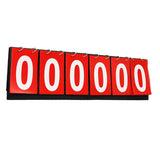 Maxbell 6 digits Table Top Scoreboard Portable Scoring for Tennis Ball Indoor Games Red