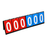 Maxbell 6 digits Table Top Scoreboard Portable Scoring for Tennis Ball Indoor Games Red and Blue