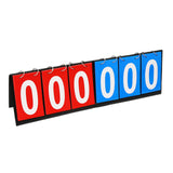 Maxbell 6 digits Table Top Scoreboard Portable Scoring for Tennis Ball Indoor Games Red and Blue