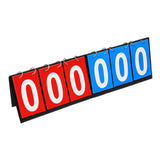 Maxbell 6 digits Table Top Scoreboard Portable Scoring for Tennis Ball Indoor Games Red and Blue