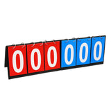 Maxbell 6 digits Table Top Scoreboard Portable Scoring for Tennis Ball Indoor Games Red and Blue
