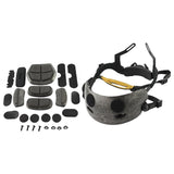 Maxbell Adjustable Helmet Liner Kit Internal Foam Protective Cushion for Fast Helmet Black