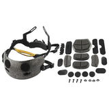 Maxbell Adjustable Helmet Liner Kit Internal Foam Protective Cushion for Fast Helmet Black