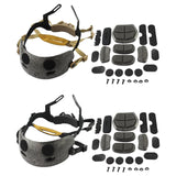 Maxbell Adjustable Helmet Liner Kit Internal Foam Protective Cushion for Fast Helmet Black