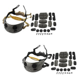 Maxbell Adjustable Helmet Liner Kit Internal Foam Protective Cushion for Fast Helmet Black