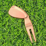 Maxbell Foldable Golf Divot Repair Tool Golfer Green Tool Accessories Bronze