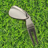 Maxbell Foldable Golf Divot Repair Tool Golfer Green Tool Accessories Silver