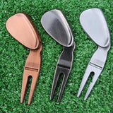 Maxbell Foldable Golf Divot Repair Tool Golfer Green Tool Accessories Silver