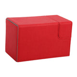 Maxbell Deck Case Durable Gathering Cards Sturdy Double Drawer card Red