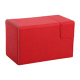 Maxbell Deck Case Durable Gathering Cards Sturdy Double Drawer card Red