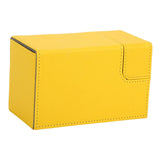 Maxbell Deck Case Durable Gathering Cards Sturdy Double Drawer card Yellow