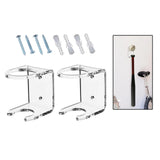 Maxbell 2x Baseball Holder Storage Rack Shelf Wall Mount Display Stand Organizer clear