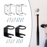 Maxbell 2x Baseball Holder Storage Rack Shelf Wall Mount Display Stand Organizer clear