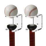 Maxbell 2x Baseball Holder Storage Rack Shelf Wall Mount Display Stand Organizer clear