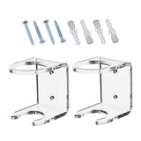 Maxbell 2x Baseball Holder Storage Rack Shelf Wall Mount Display Stand Organizer clear