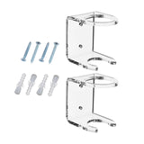 Maxbell 2x Baseball Holder Storage Rack Shelf Wall Mount Display Stand Organizer clear