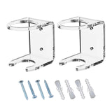 Maxbell 2x Baseball Holder Storage Rack Shelf Wall Mount Display Stand Organizer clear