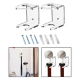 Maxbell 2x Baseball Holder Storage Rack Shelf Wall Mount Display Stand Organizer clear