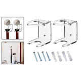 Maxbell 2x Baseball Holder Storage Rack Shelf Wall Mount Display Stand Organizer clear