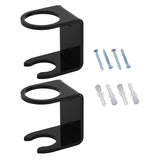 Maxbell 2x Baseball Holder Storage Rack Shelf Wall Mount Display Stand Organizer black