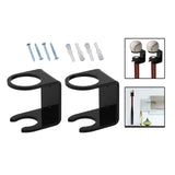 Maxbell 2x Baseball Holder Storage Rack Shelf Wall Mount Display Stand Organizer black