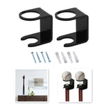 Maxbell 2x Baseball Holder Storage Rack Shelf Wall Mount Display Stand Organizer black
