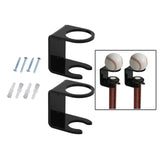 Maxbell 2x Baseball Holder Storage Rack Shelf Wall Mount Display Stand Organizer black