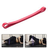 Maxbell Resistance Bands Workout Bands Fitness Exercise Non Slip Yoga Gym 61cmx1.3cmx0.45cm Red