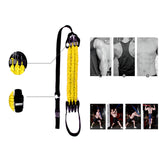 Maxbell Premium Chin up Assist Bands Training Powerlifting Body Stretching Yellow 45lb