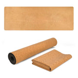 Maxbell Premium Cork Yoga Mat 72" x 26" Thick Long for Gym Tall People