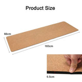 Maxbell Premium Cork Yoga Mat 72" x 26" Thick Long for Gym Tall People