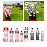 Maxbell Golf Wood Head Cover with Interchangeable No. Tag Fairway Club Headcover Pink