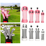 Maxbell Golf Wood Head Cover with Interchangeable No. Tag Fairway Club Headcover Pink