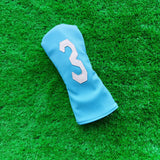 Maxbell PU Golf Wood Head Cover Durable Protector Professional for Sports Golfer Blue