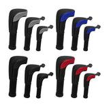 Maxbell 3Pcs Mesh Golf covers with Number Tag for Fairway Woods Driver Case Blue
