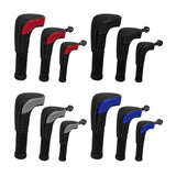 Maxbell 3Pcs Mesh Golf covers with Number Tag for Fairway Woods Driver Case Blue