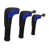 Maxbell 3Pcs Mesh Golf covers with Number Tag for Fairway Woods Driver Case Blue