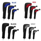 Maxbell 3Pcs Mesh Golf covers with Number Tag for Fairway Woods Driver Case Blue