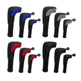 Maxbell 3Pcs Mesh Golf covers with Number Tag for Fairway Woods Driver Case Blue