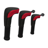 Maxbell 3Pcs Mesh Golf covers with Number Tag for Fairway Woods Driver Case Red