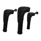 Maxbell 3Pcs Mesh Golf covers with Number Tag for Fairway Woods Driver Case Black