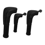 Maxbell 3Pcs Mesh Golf covers with Number Tag for Fairway Woods Driver Case Black