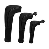 Maxbell 3Pcs Mesh Golf covers with Number Tag for Fairway Woods Driver Case Black