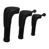 Maxbell 3Pcs Mesh Golf covers with Number Tag for Fairway Woods Driver Case Black