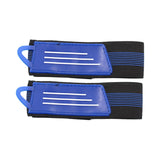 Maxbell 2Pcs Bicycle Ankle Leg Strap Outdoors Remove and Install Easily Bandage Blue