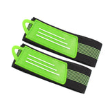 Maxbell 2Pcs Bicycle Ankle Leg Strap Outdoors Remove and Install Easily Bandage Green
