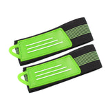 Maxbell 2Pcs Bicycle Ankle Leg Strap Outdoors Remove and Install Easily Bandage Green