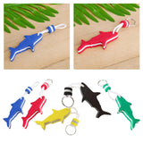 Maxbell Floating Keyring Keychain Shark Shaped Buoyant Key Chain for Outdoor Sports Blue